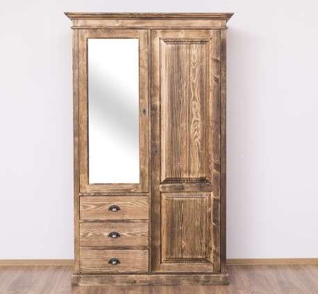 Dulap cu 2 usi, 3 sertare si oglinda de la Studio Szel PS361 - Culoare_P064 - PERIAT ADANC