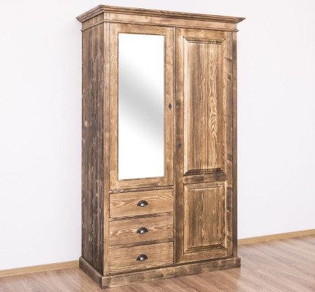 Dulap cu 2 usi, 3 sertare si oglinda de la Studio Szel PS361 - Culoare_P064 - PERIAT ADANC