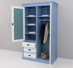 Dulap cu 2 usi, 3 sertare si oglinda de la Studio Szel PS361 - Culoare Corp_P053 - Culoare Usi si Sertare_P039 - DUBLU COLOR