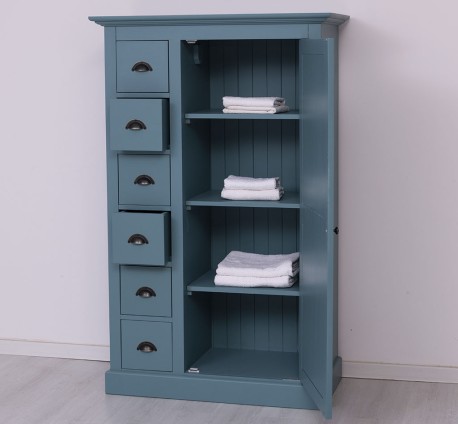 Dulap cu 1 usa, 6 sertare de la Studio Szel PS41 - Culoare_P008 - VOPSIT