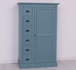 Dulap cu 1 usa, 6 sertare de la Studio Szel PS41 - Culoare_P008 - VOPSIT