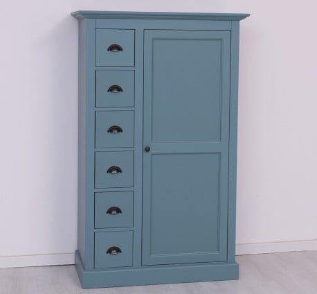 Dulap cu 1 usa, 6 sertare de la Studio Szel PS41 - Culoare_P008 - VOPSIT
