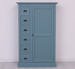 Dulap cu 1 usa, 6 sertare de la Studio Szel PS41 - Culoare_P008 - VOPSIT