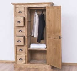 Dulap cu 1 usa, 6 sertare de la Studio Szel PS41 - Culoare_P001 - CERUIT