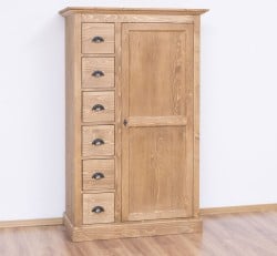 Dulap cu 1 usa, 6 sertare de la Studio Szel PS41 - Culoare_P001 - CERUIT