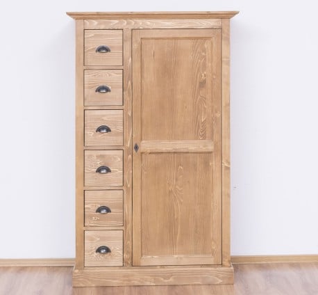 Dulap cu 1 usa, 6 sertare de la Studio Szel PS41 - Culoare_P001 - CERUIT