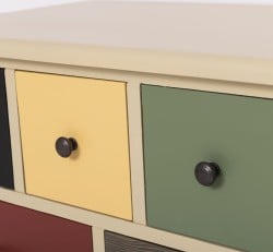 Comoda cu 13 sertare de la Studio Szel PS103 - Culoare Corp_P046 - Culoare Sertare_Multicolor - MULTICOLOR