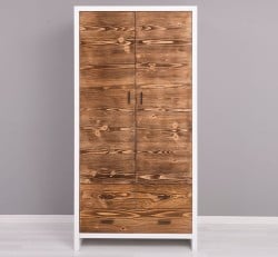 Dulap cu 2 usi si 3 sertare Rustic Haven de la Studio Szel PS744 - Culoare Corp_P004 - Culoare Usi si Sertare_P064 - DUBLU COLOR