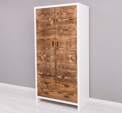 Dulap cu 2 usi si 3 sertare Rustic Haven de la Studio Szel PS744 - Culoare Corp_P004 - Culoare Usi si Sertare_P064 - DUBLU COLOR