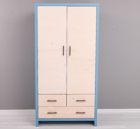 Dulap cu 2 usi si 3 sertare Rustic Haven de la Studio Szel PS744 - Culoare Corp_P053 - Culoare Usi si Sertare_P095 - DUBLU COLOR