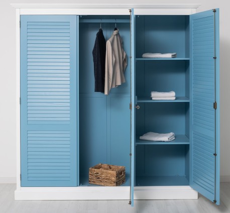 Dulap cu 3 usi, Colectia Shutter de la Studio Szel PS619 - Culoare Corp_P004 - Culoare Usi_P053 - DUBLU COLOR
