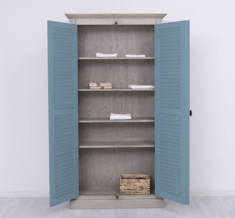 Dulap cu 2 usi, sistem inchidere tija, Colectia Shutter de la Studio Szel PS616 - Culoare Corp_P037 - Culoare Usi_P008 - DUBLU COLOR