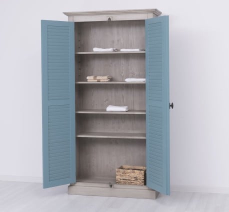 Dulap cu 2 usi, sistem inchidere tija, Colectia Shutter de la Studio Szel PS616 - Culoare Corp_P037 - Culoare Usi_P008 - DUBLU COLOR