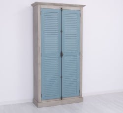 Dulap cu 2 usi, sistem inchidere tija, Colectia Shutter de la Studio Szel PS616 - Culoare Corp_P037 - Culoare Usi_P008 - DUBLU COLOR