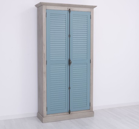 Dulap cu 2 usi, sistem inchidere tija, Colectia Shutter de la Studio Szel PS616 - Culoare Corp_P037 - Culoare Usi_P008 - DUBLU COLOR