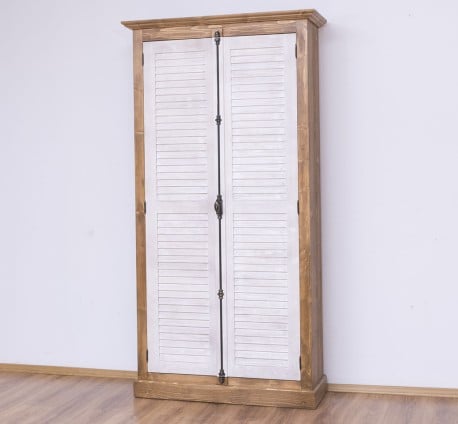 Dulap cu 2 usi, sistem inchidere tija, Colectia Shutter de la Studio Szel PS616 - Culoare Corp_P001 - Culoare Usi_P080 - DUBLU COLOR