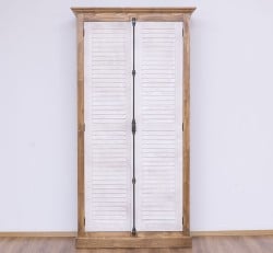 Dulap cu 2 usi, sistem inchidere tija, Colectia Shutter de la Studio Szel PS616 - Culoare Corp_P001 - Culoare Usi_P080 - DUBLU COLOR