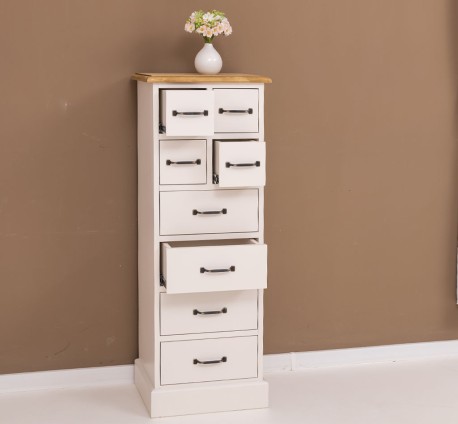 Comoda ingusta cu 8 sertare de la Studio Szel PS89 - Culoare Top_P002 - Culoare Corp_P015 - DUBLU COLOR