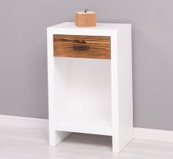 Noptiera cu 1 sertar Rustic Haven de la Studio Szel PS748 - Culoare Corp_P004 - Culoare Setar_P064 - DUBLU COLOR