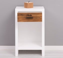 Noptiera cu 1 sertar Rustic Haven de la Studio Szel PS748 - Culoare Corp_P004 - Culoare Setar_P064 - DUBLU COLOR