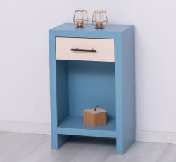 Noptiera cu 1 sertar Rustic Haven de la Studio Szel PS748 - Culoare Corp_P053 - Culoare Sertar_P095 - DUBLU COLOR