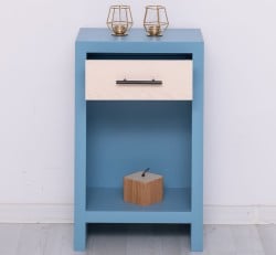 Noptiera cu 1 sertar Rustic Haven de la Studio Szel PS748 - Culoare Corp_P053 - Culoare Sertar_P095 - DUBLU COLOR