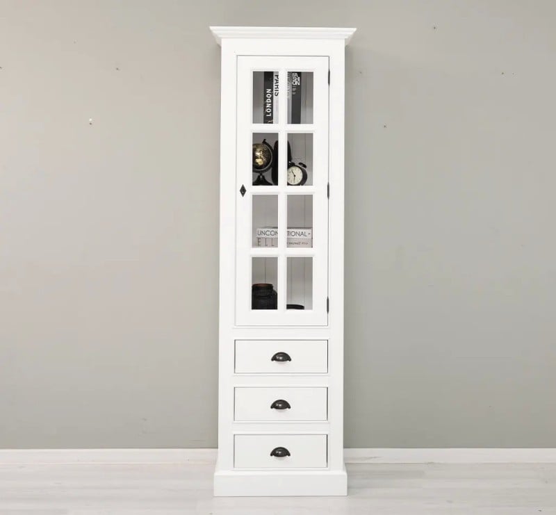 Vitrina cu 1 usa si 3 sertare - Culoare_P004 - VOPSIT
