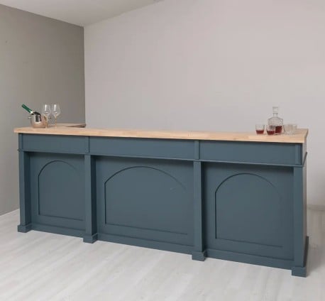 Mobilier pentru bar cu blat din lemnde la Studio Szel SPEC22183 - Culoare Top_P0 - Culoare Corp_P087 - DUBLU COLOR