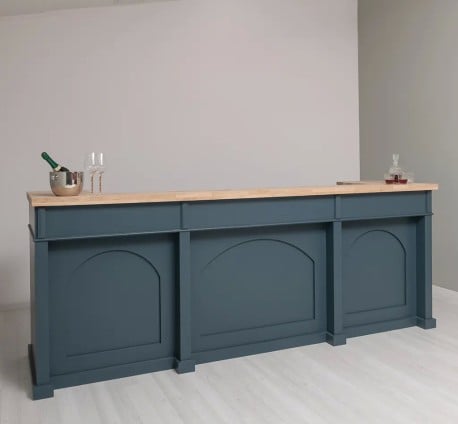 Mobilier pentru bar cu blat din lemnde la Studio Szel SPEC22183 - Culoare Top_P0 - Culoare Corp_P087 - DUBLU COLOR