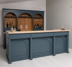 Mobilier pentru bar cu blat din lemnde la Studio Szel SPEC22183 - Culoare Top_P0 - Culoare Corp_P087 - DUBLU COLOR