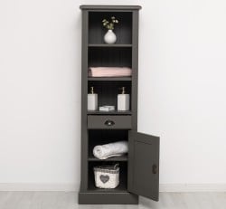 Dulap baie cu 1 usa, 1 sertar, 2 rafturi de la Studio Szel PS420 - Culoare_P022A - VOPSIT ANTICHIZAT