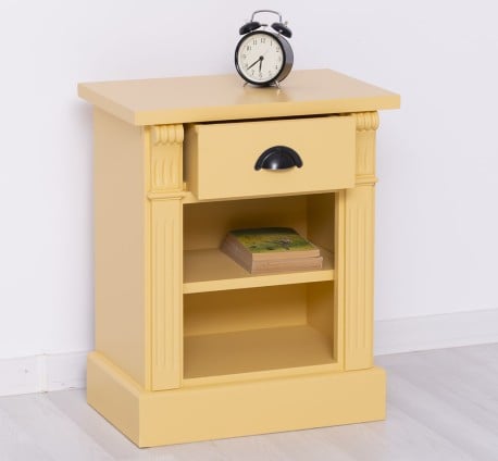 Noptiera cu 1 sertar si 1 polita, Colectia Directoire de la Studio Szel PS428 - Culoare_P050 - VOPSIT
