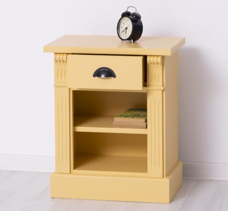 Noptiera cu 1 sertar si 1 polita, Colectia Directoire de la Studio Szel PS428 - Culoare_P050 - VOPSIT