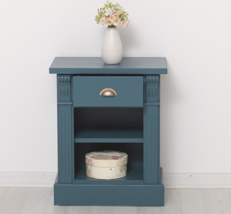Noptiera cu 1 sertar si 1 polita, Colectia Directoire de la Studio Szel PS428 - Culoare_P051 - VOPSIT