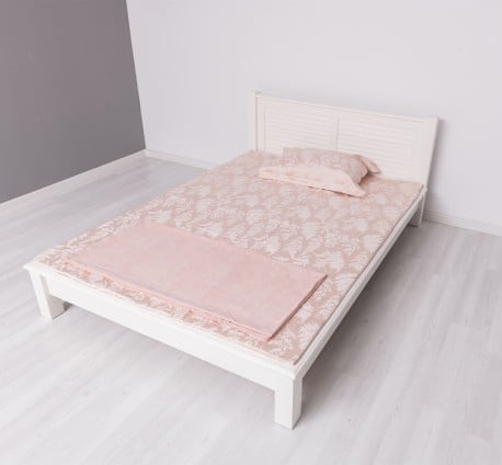 Pat cu tablie tip jaluzele 140x200cm, Colectia Shutter de la Studio Szel PS614 - Culoare_P039 - VOPSIT