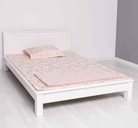 Pat cu tablie tip jaluzele 140x200cm, Colectia Shutter de la Studio Szel PS614 - Culoare_P039 - VOPSIT