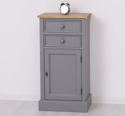 Comoda cu 2 sertare si 1 usa de la Studio Szel PS108 - Culoare Top_P001 - Culoare Corp_P078 - DUBLU COLOR
