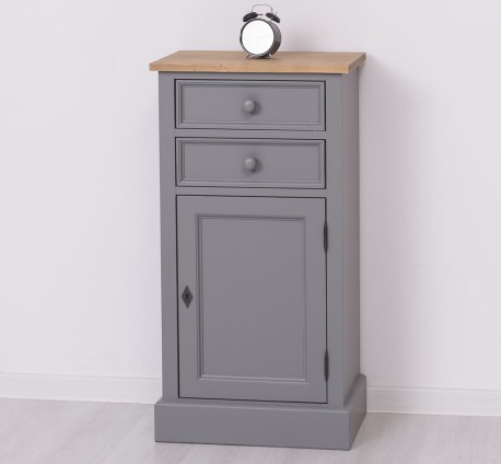 Comoda cu 2 sertare si 1 usa de la Studio Szel PS108 - Culoare Top_P001 - Culoare Corp_P078 - DUBLU COLOR