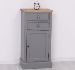 Comoda cu 2 sertare si 1 usa de la Studio Szel PS108 - Culoare Top_P001 - Culoare Corp_P078 - DUBLU COLOR