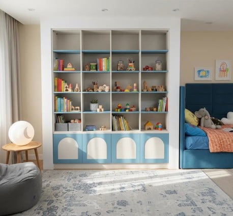 Biblioteca pentru copii cu fronturi arcuite – SPEC21531 – Culoare – P015_P053 - DOUBLE COLORED