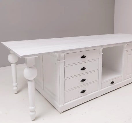 Insula de bucatarie cu blat din setjar de la Studio Szel – SPEC17311- Culoare_TopP080_P004 - VOPSIT