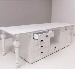 Insula de bucatarie cu blat din setjar de la Studio Szel – SPEC17311- Culoare_TopP080_P004 - VOPSIT