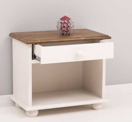 Noptiera cu 1 sertar si spatiu deschis de la Studio Szel - PS202 - Culoare Top_P084 / Culoare Corp_P015 - DUBLU COLOR