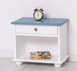 Noptiera cu 1 sertar si spatiu deschis de la Studio Szel - PS202 - Culoare Top_P008 - Culoare Corp_P004 - DUBLU COLOR