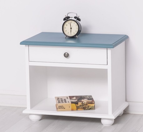 Noptiera cu 1 sertar si spatiu deschis de la Studio Szel - PS202 - Culoare Top_P008 - Culoare Corp_P004 - DUBLU COLOR