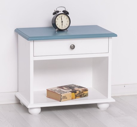 Noptiera cu 1 sertar si spatiu deschis de la Studio Szel - PS202 - Culoare Top_P008 - Culoare Corp_P004 - DUBLU COLOR