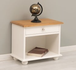 Noptiera cu 1 sertar si spatiu deschis de la Studio Szel - PS202 - Culoare Top_P002 - Culoare Corp_P039 - DUBLU COLOR
