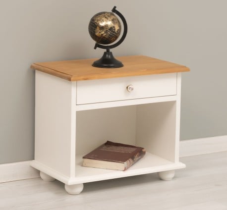 Noptiera cu 1 sertar si spatiu deschis de la Studio Szel - PS202 - Culoare Top_P002 - Culoare Corp_P039 - DUBLU COLOR