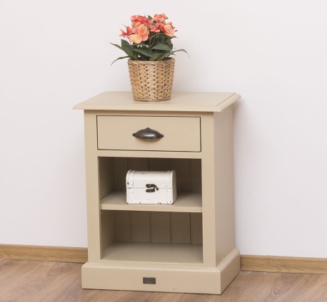 Noptiera cu 1 sertar si rafturi deschise de la Studio Szel PS474 - Culoare_P032 - VOPSIT