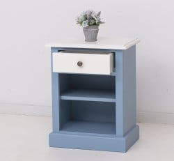 Noptiera cu 1 sertar si rafturi deschise de la Studio Szel PS478 - Culoare Top_P039 - Culoare Corp_P053 - Culoare Sertare_P039 - DUBLU COLOR